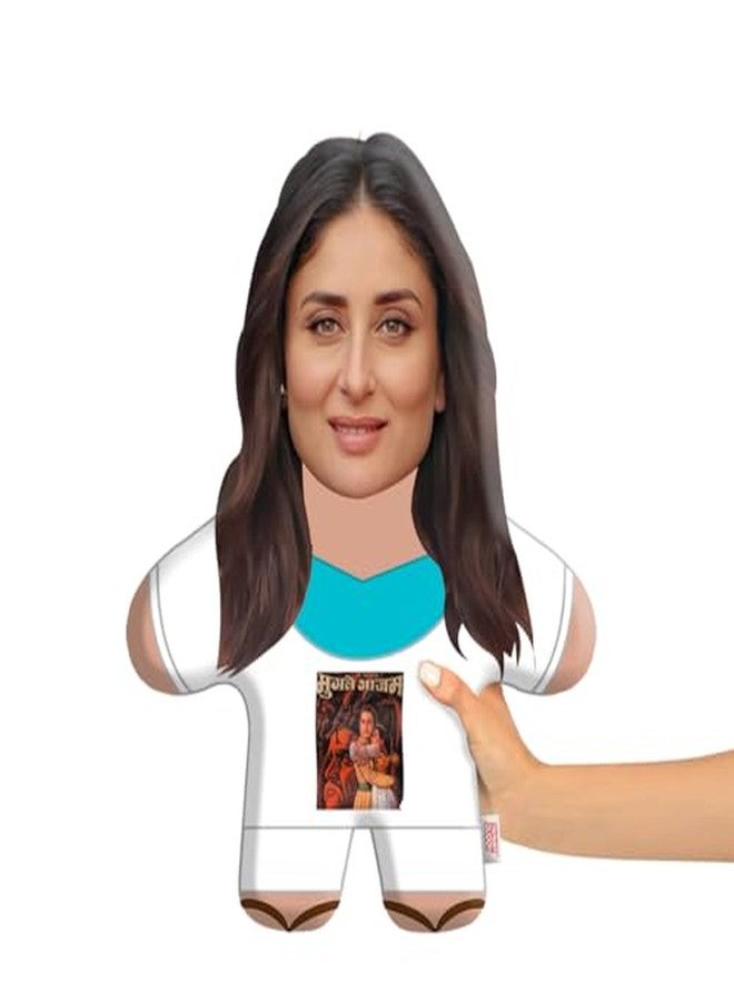 THUNDER BUDDY Thunder Buddies Geet Face Pillow Mini Me: Jab We Met Movie Inspired Decor, Cute Collectible, Showpiece, Unique Gift Item for Bollywood Lovers - Image 1